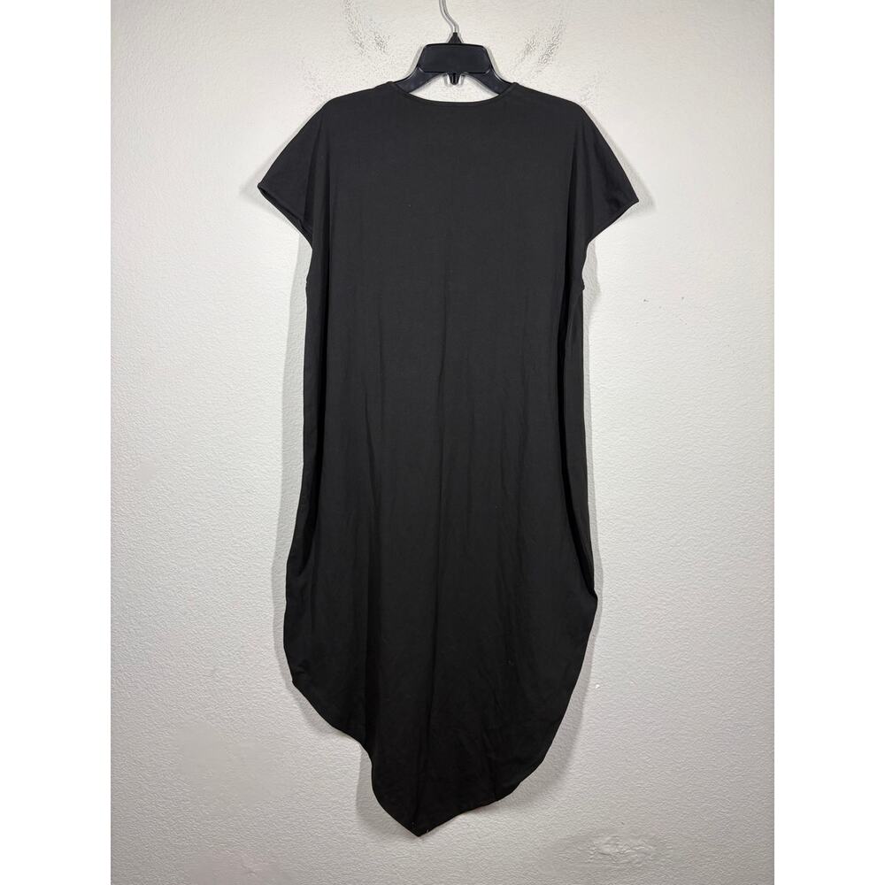 Universal Standard Size Medium Iconic Geneva Dress Black Cotton Blend Stretchy - Picture 3 of 9